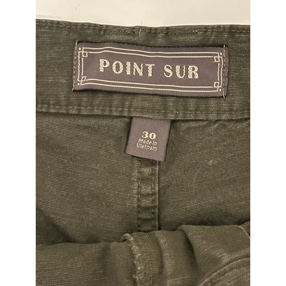 J. Crew Point Sur washed wide-leg crop pant